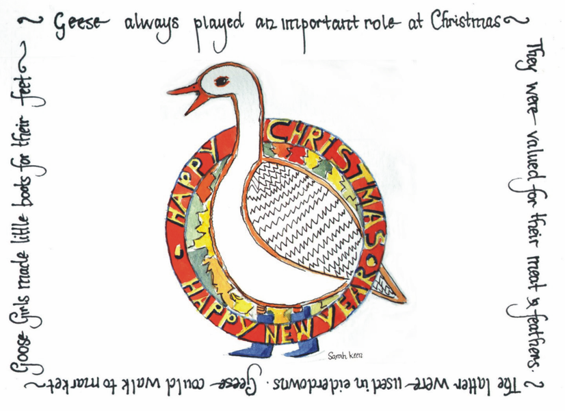 Geese always played an important role at Christmas, by Sarah Keen.