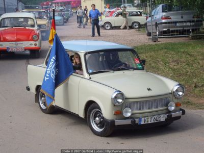 Trabant Trabants leaving the show