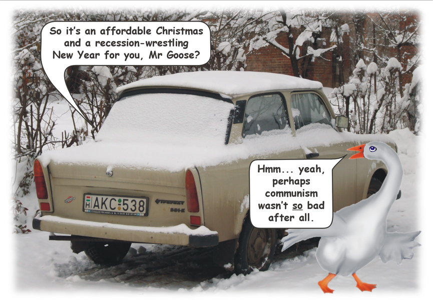 The Shabby Trabi - Garf Technology Christmas card 2008