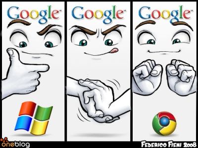 Google Windows cartoon currentky doing the rounds on the web